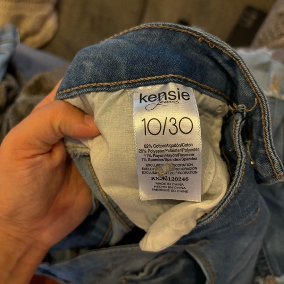 kensie jeans denim shorts - Picture 4 of 5